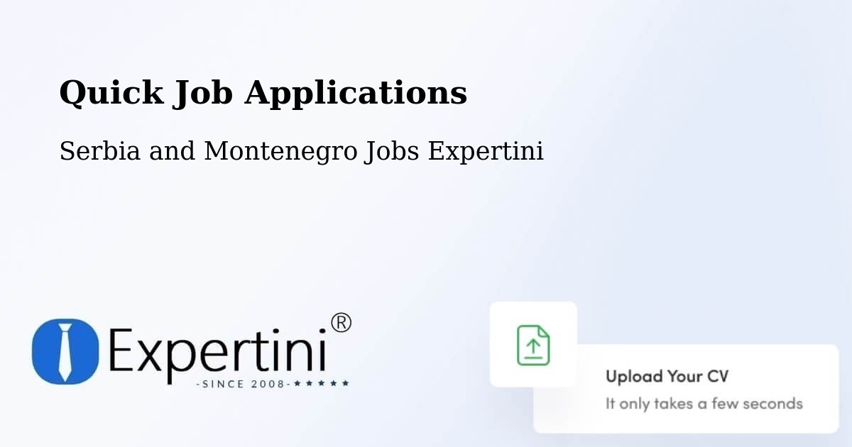 Quick Apply Feature – Powell River - Serbia and Montenegro Jobs Expertini